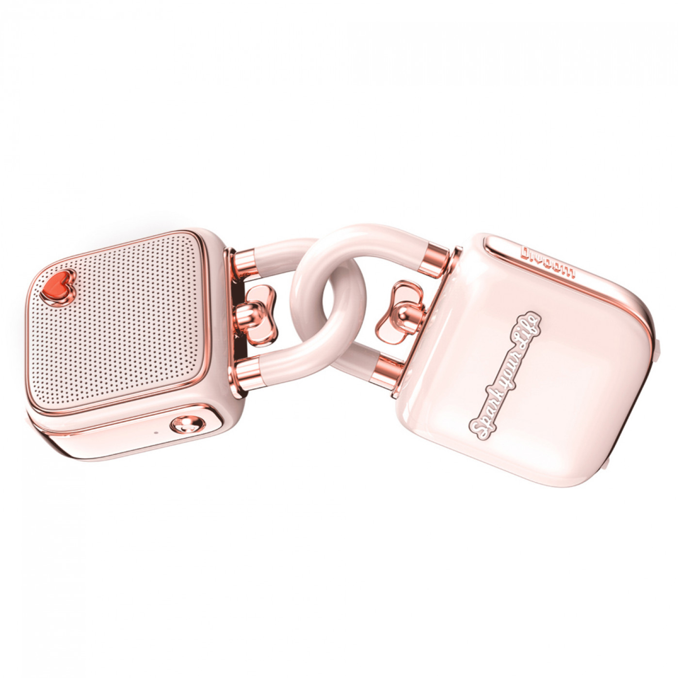 Портативная колонка Divoom LoveLock, розовая