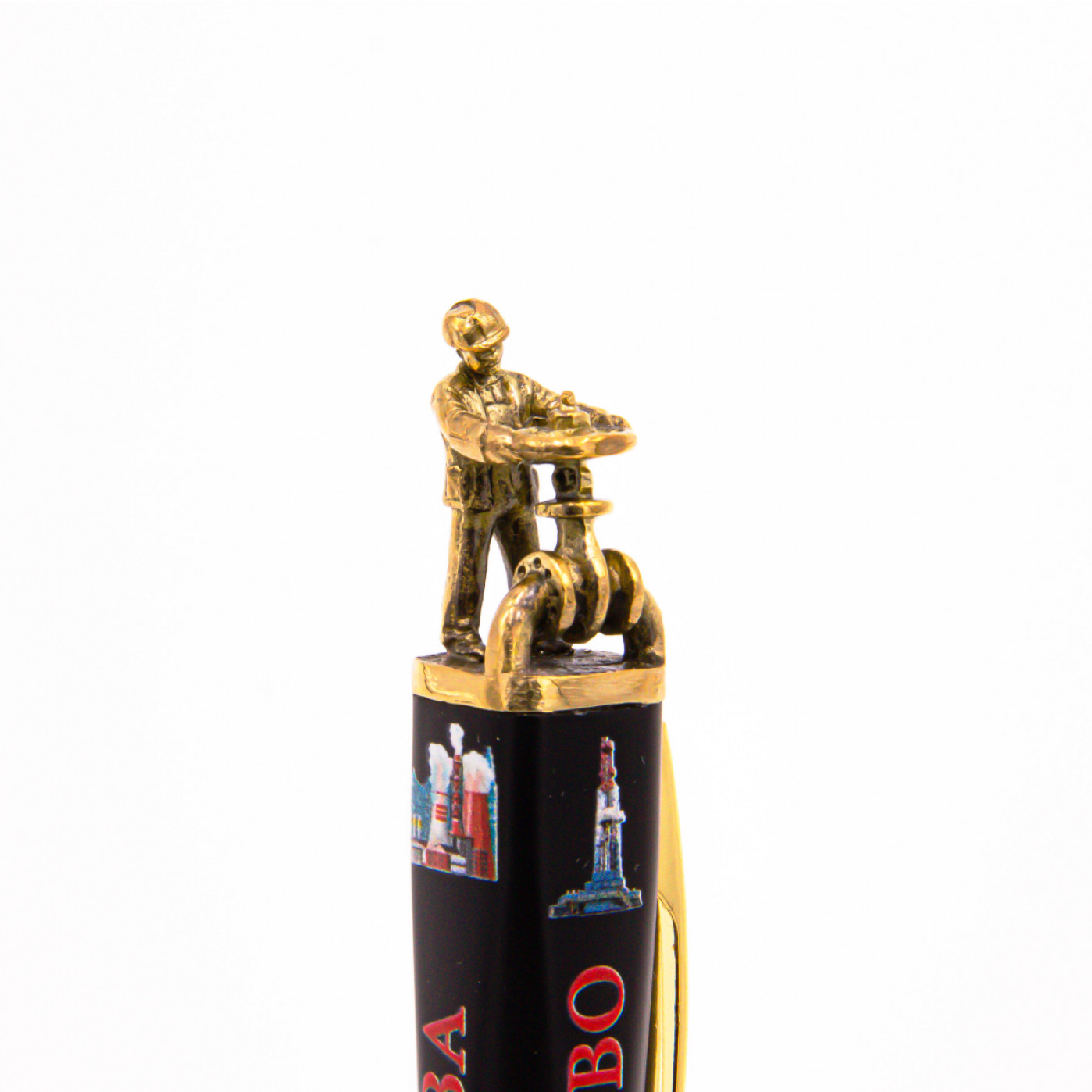 Ручка «Газовик» в футляре, черный корпус