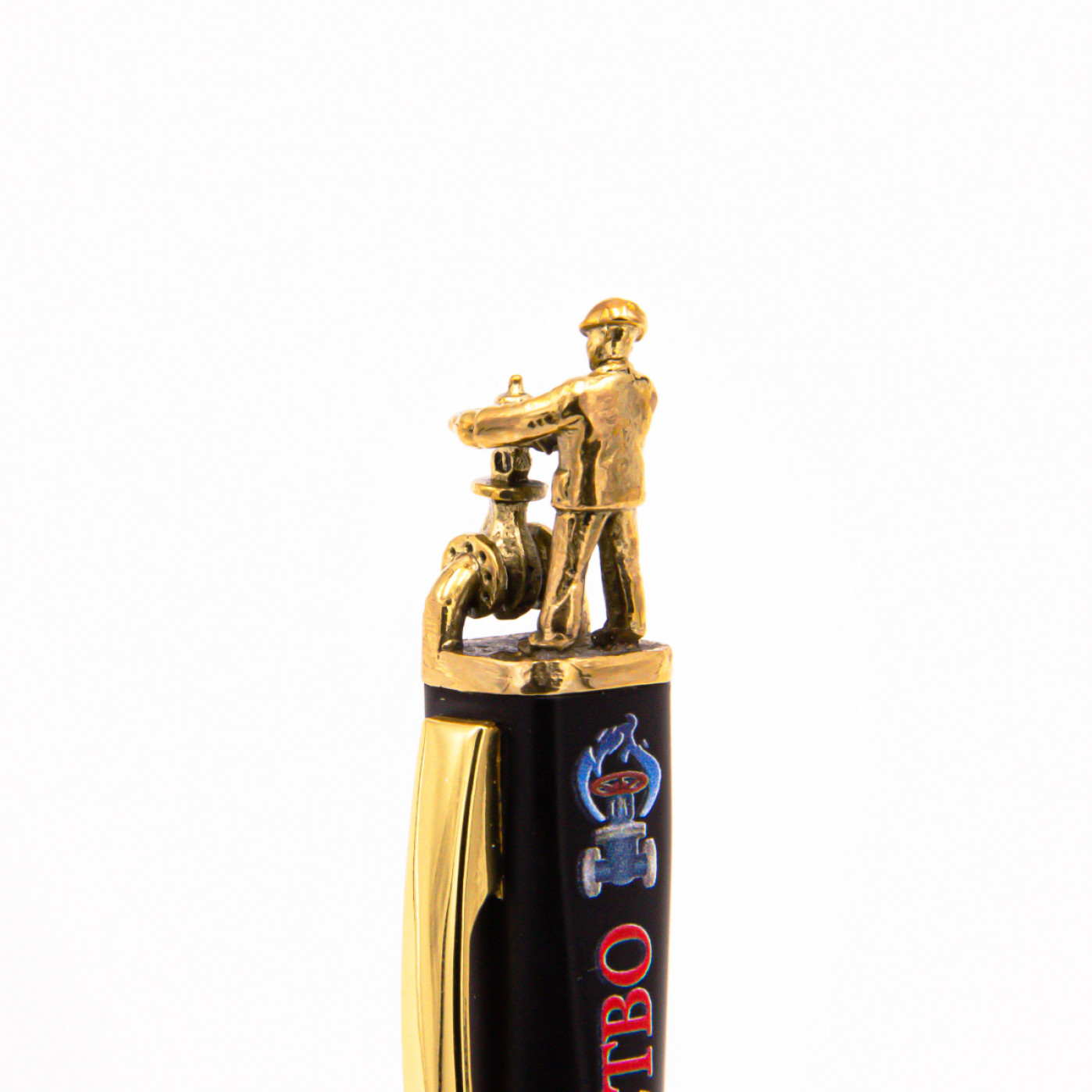 Ручка «Газовик» в футляре, черный корпус