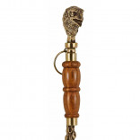 Ложка для обуви "Орёл" из бронзы с деревянной ручкой и бронзовой фигуркой, ручная работа
