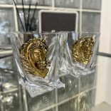 Набор из 2-х бокалов для виски Лошадь в шкатулке из массива Набор из 2-х бокалов для виски Лошадь в шкатулке из массива