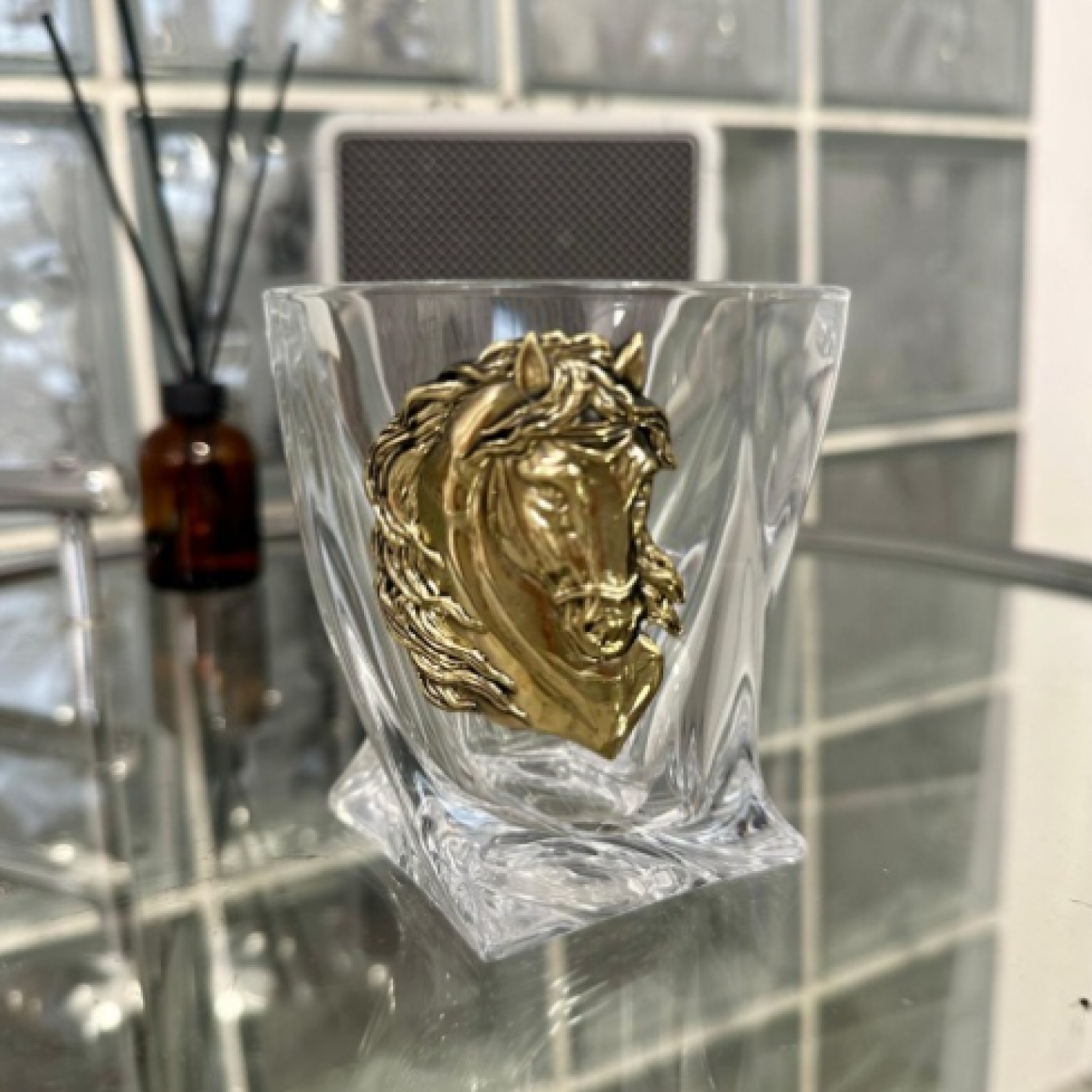 Набор из 2-х бокалов для виски Лошадь в шкатулке из массива Набор из 2-х бокалов для виски Лошадь в шкатулке из массива