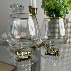 Набор из 2-х бокалов для коньяка Лошадь-2 Набор из 2-х бокалов для коньяка Лошадь-2