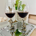 Набор из 2-х бокалов для вина Лошадь в черной подарочной коробке Набор из 2-х бокалов для вина Лошадь в черной подарочной коробке