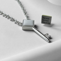 HI-TECH Женская подвеска с живым посланием Key Баланс