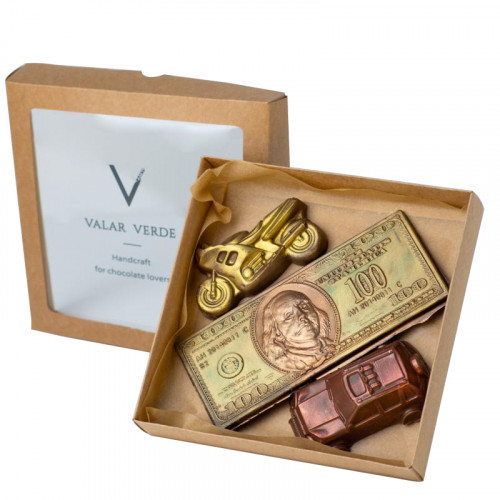 Набор крафтового шоколада Valar Verde Денежному магнату от Magicmag.net