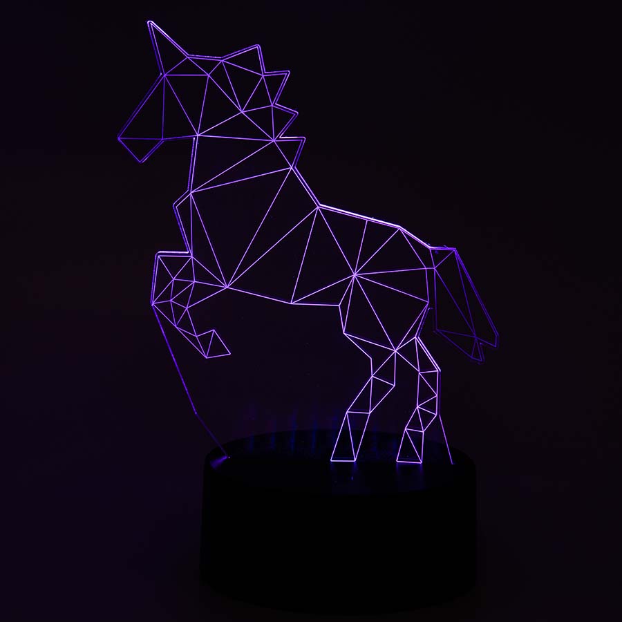 3D Светильник Единорог по цене 700 ₽ в интернет-магазине подарков MagicMag