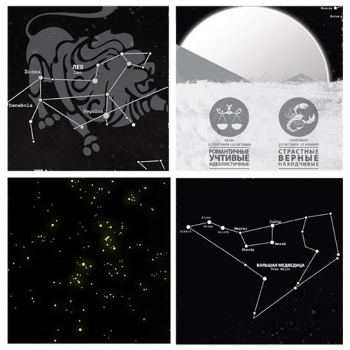 Светящаяся карта созвездий Star Light Map